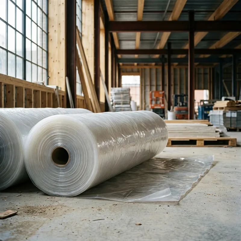 Industrial plastic sheets, films, and covers for heavy-duty and construction use